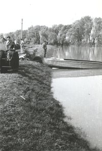 Győri árvíz - Védekezés Koroncónál a Marcalon (Középdunántúli Vízügyi Igazgatóság Árvízvédelmi Osztaga 1959-1965)