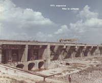 Kész az utófenék, 1972. augusztus (Kiskörei Vízlépcső építése 1967-1973)