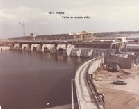 Felvíz az avatás előtt, 1973. május (Kiskörei Vízlépcső építése 1967-1973)